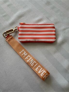 Disney Orange Key Pouch with Gold Accent